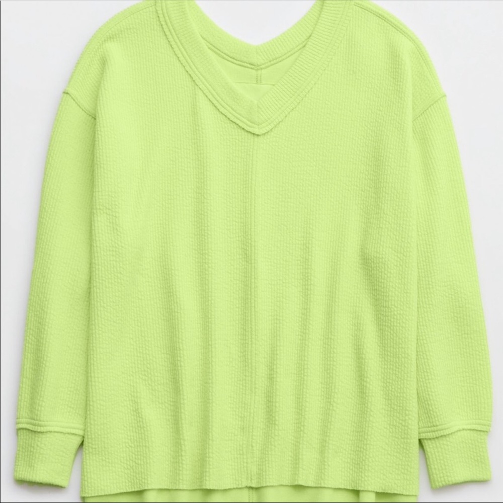 Aerie Oversized textured Sweater Sz.L - Picture 4 of 6